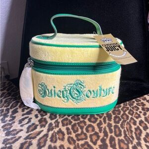 Juicy Couture Green and Cream Cosmetic Case